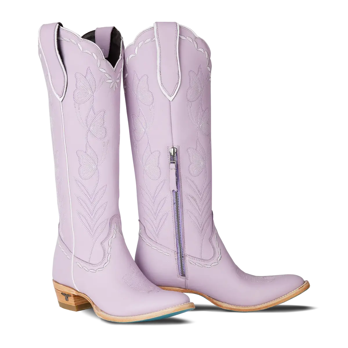 Lane Sweet Memories Knee High Lovely Lavender Cowboy Boots | Bourbon Cowgirl 1