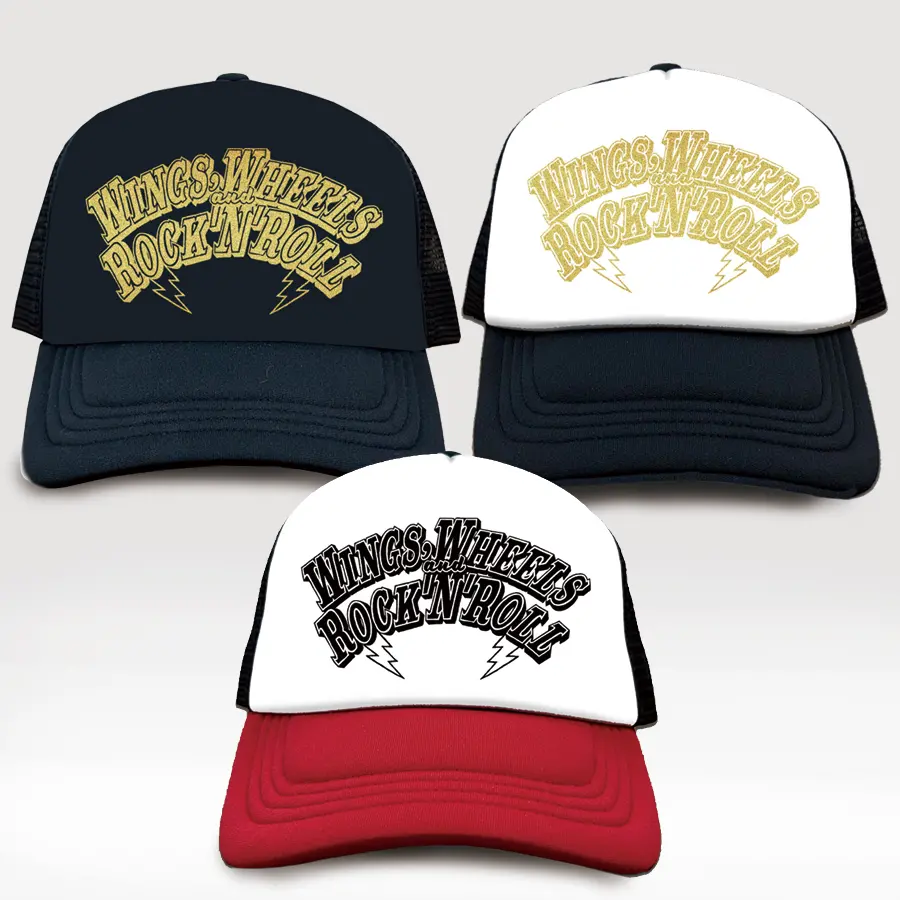 "Wings,Wheels,And Rock’N’Roll" Mesh Cap 1