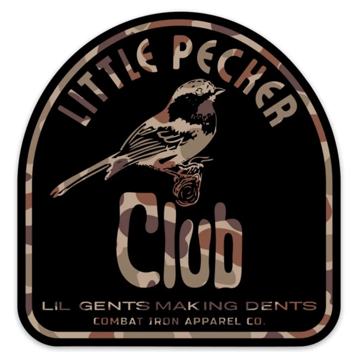 Little Pecker Club Duck Camo Decal 1