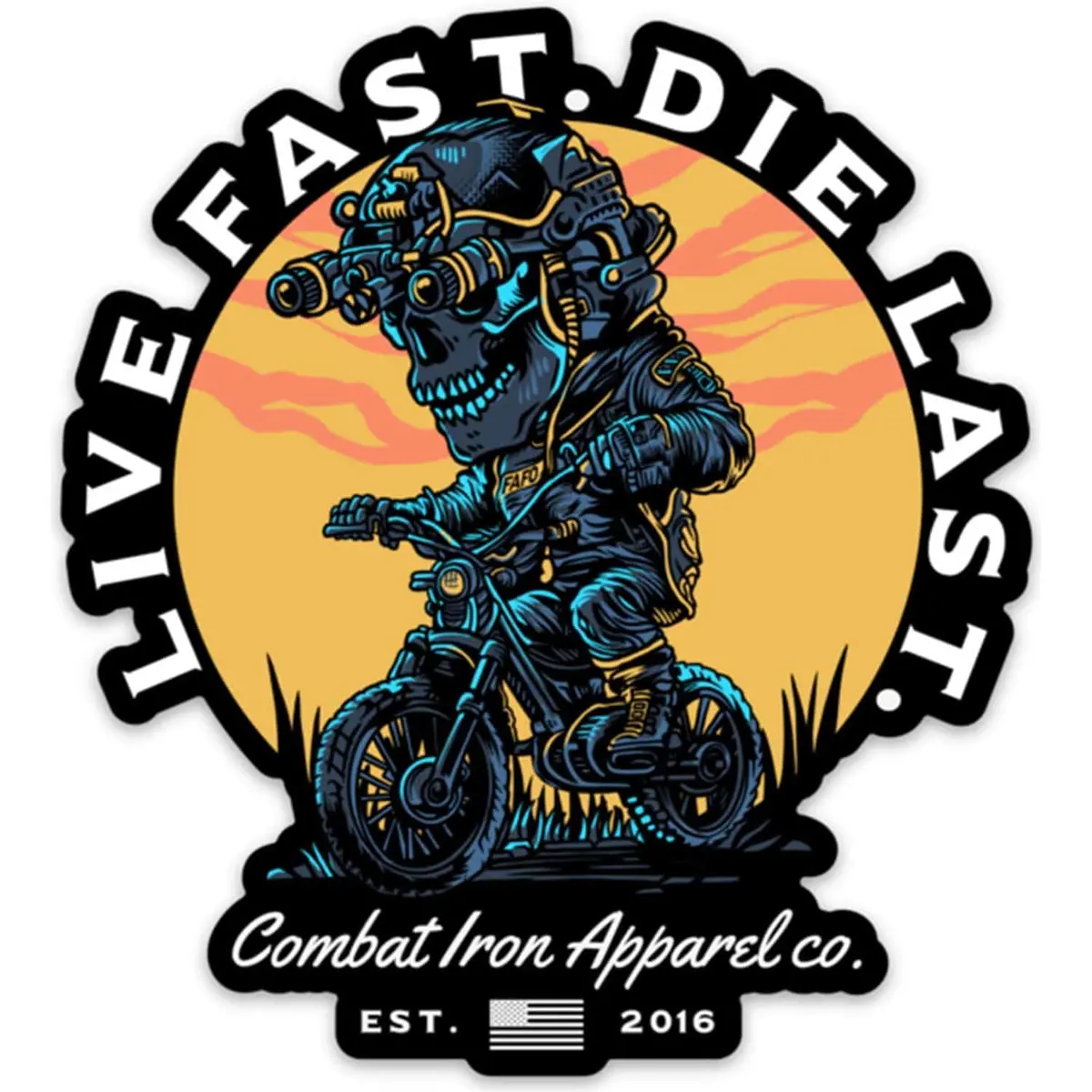 Live Fast. Die Last. Decal 1