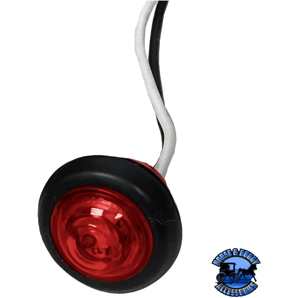 #M177r 3/4" Red Led Marker/ Clearance, Pc-Rated, Round, Bulk Pack 1