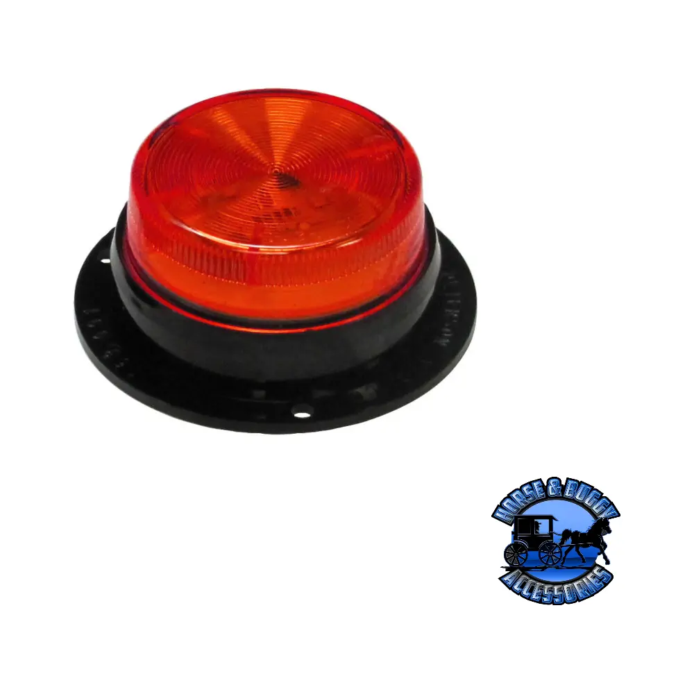 M192sr 2.5″ Red Led Marker/ Clearance, P2, Round, Amp, W/ Side Marker Flange, Bulk Pack 1