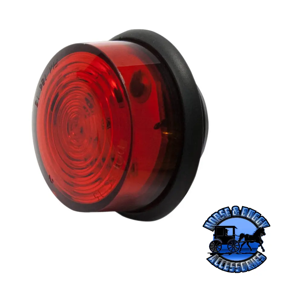 M286r-Bt3 1.375" Red Led Marker/ Clearance, Pc-Rated Round, Dot Xl W/ Auxiliary Function.180 Bullets 1