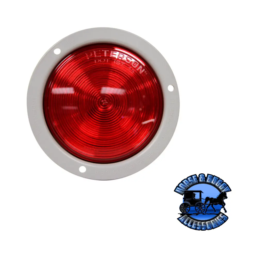 M824r 4" Red Led Stop/Turn/Tail, Round, Single Diode, Flange-Mount 1