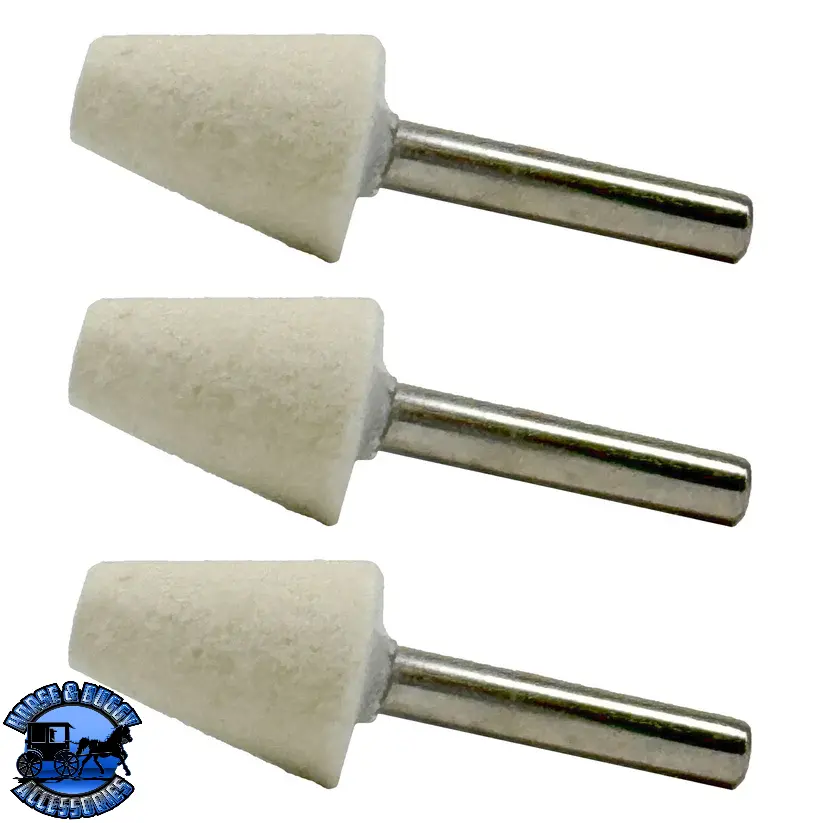 1/4" Felt Polishing Bobs: 12 Pack (Choose Style) 1