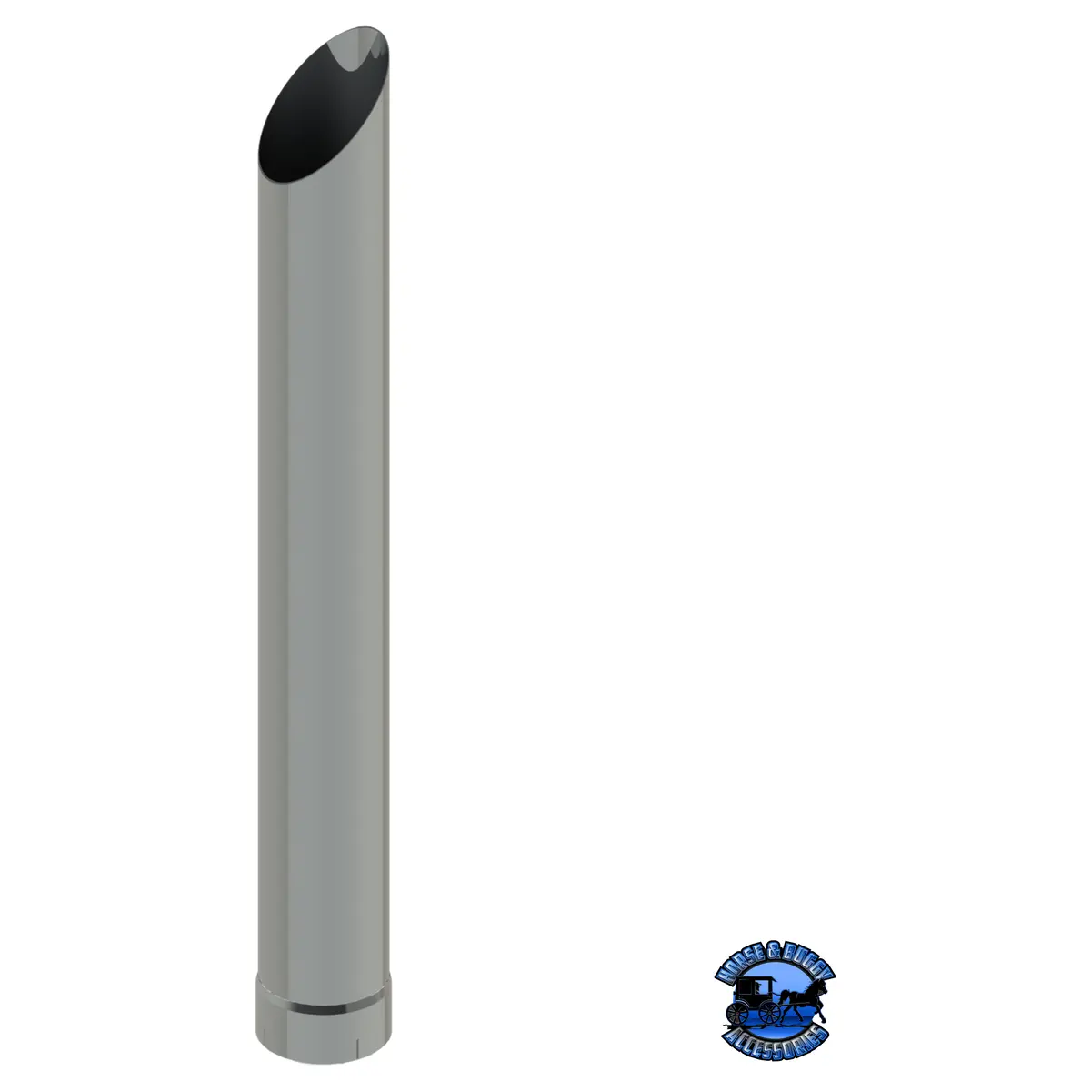 106C-060-1103 6"X60" Mitered Exhaust Stack - Expanded End 1