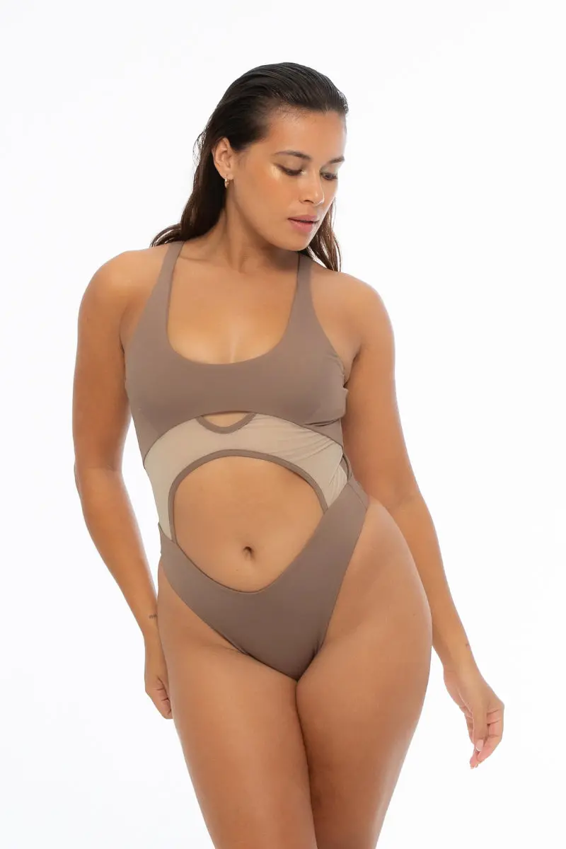 Nona Perkasa Luna Bodysuit - Mocha 1