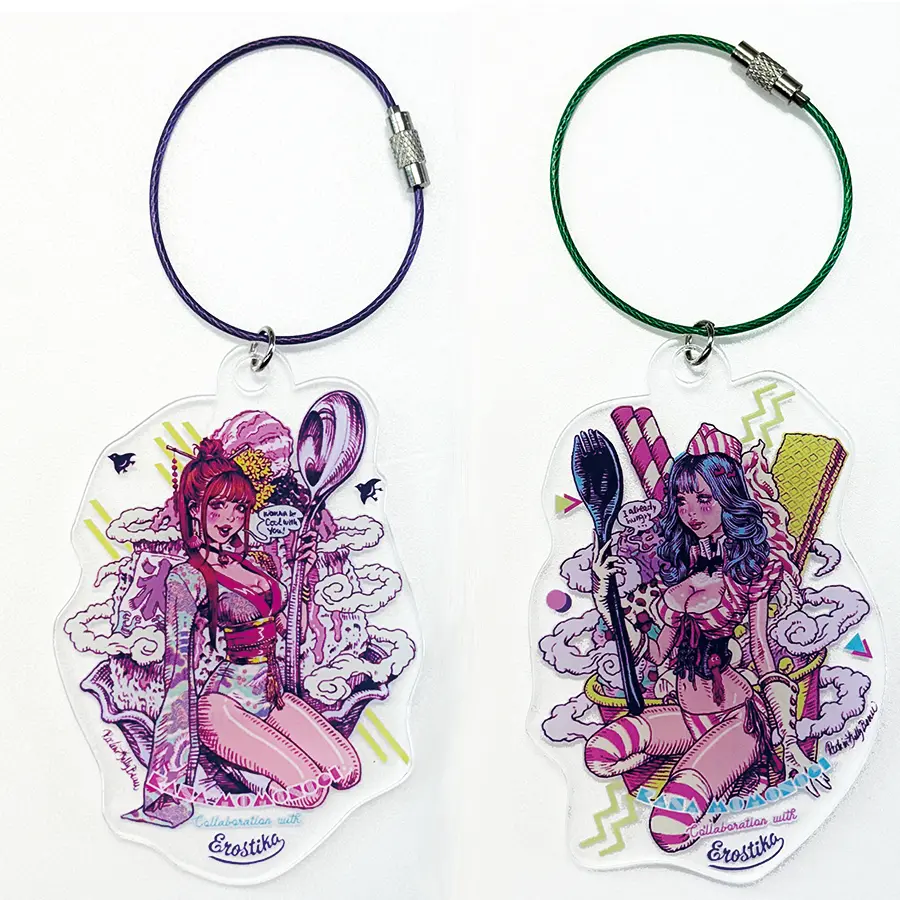 “桃乃木かな X Rockin'jelly Bean” Acrylic Keychain 1