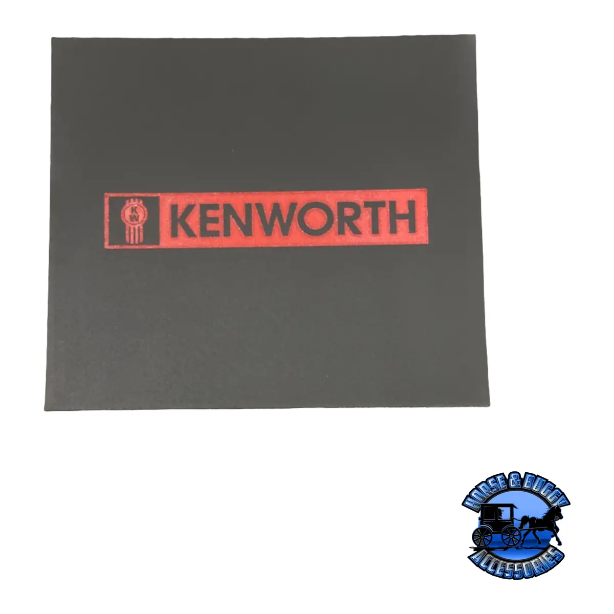 Mud-001614-120 1/4'' Kw Front Fender Mudflap W/ Red Kw Logo (16'' X 14'') 1