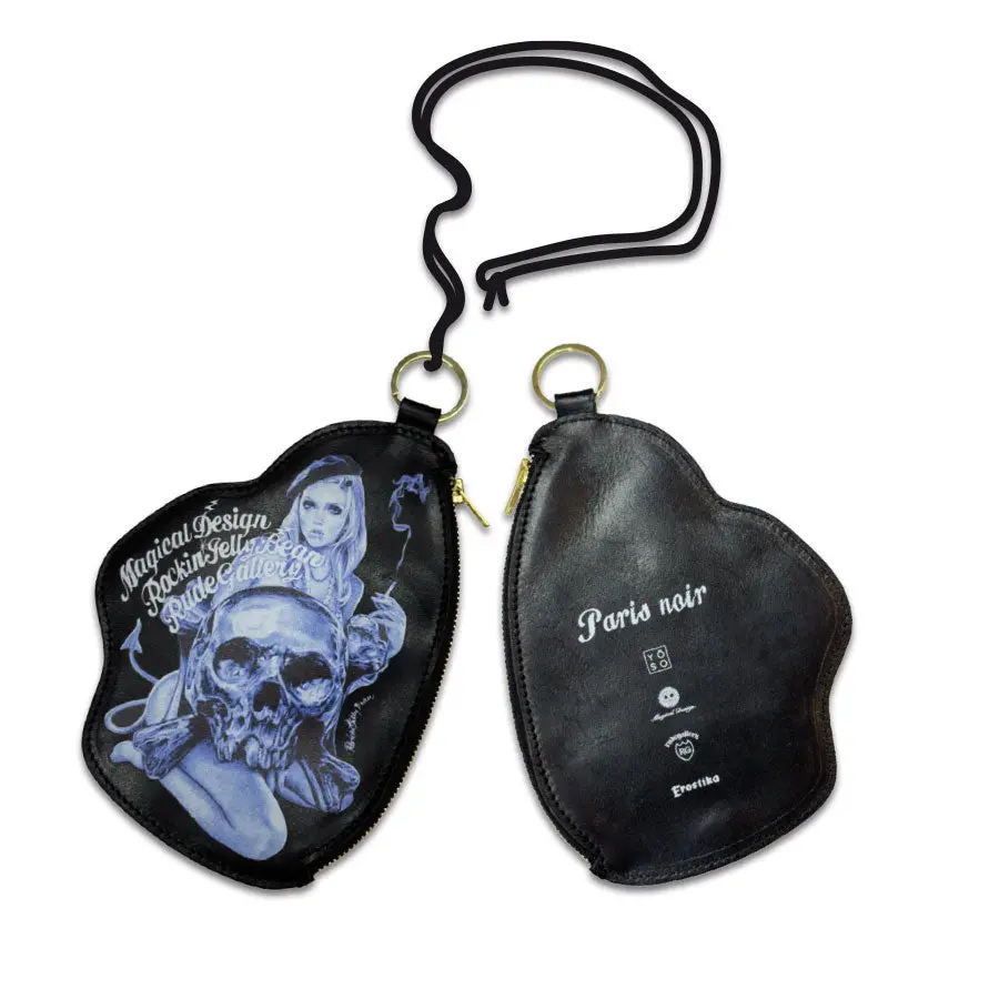 “Paris Noir” Leather Pouch 1