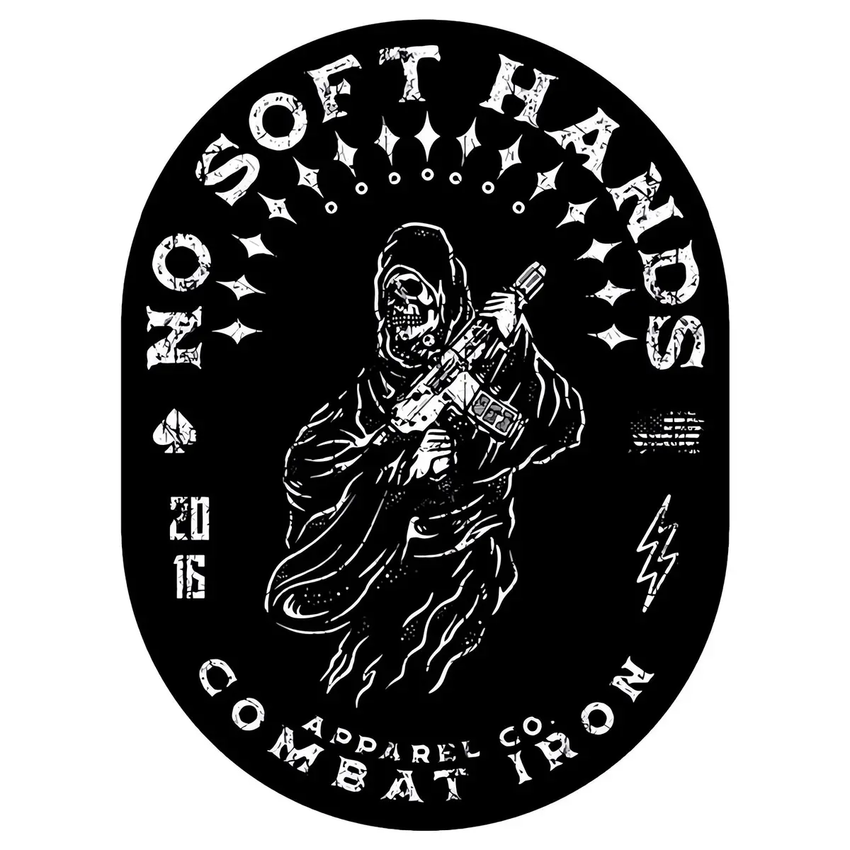 No Soft Hands Reaper Decal 1