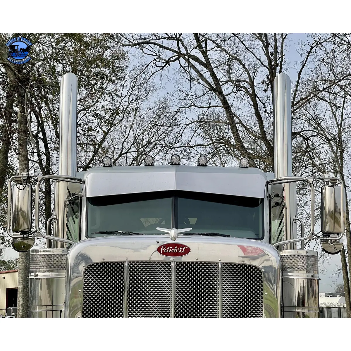 Peterbilt 10"X7" Rollin Low Reverse Bow Tie Drop Visor #1020 1
