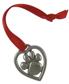 Heart Paw Ornament 1