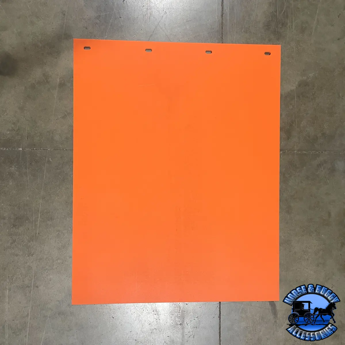Mud-182430-100 1/4'' Orange Plastic Mudflap (24'' X 30'') Smooth 1