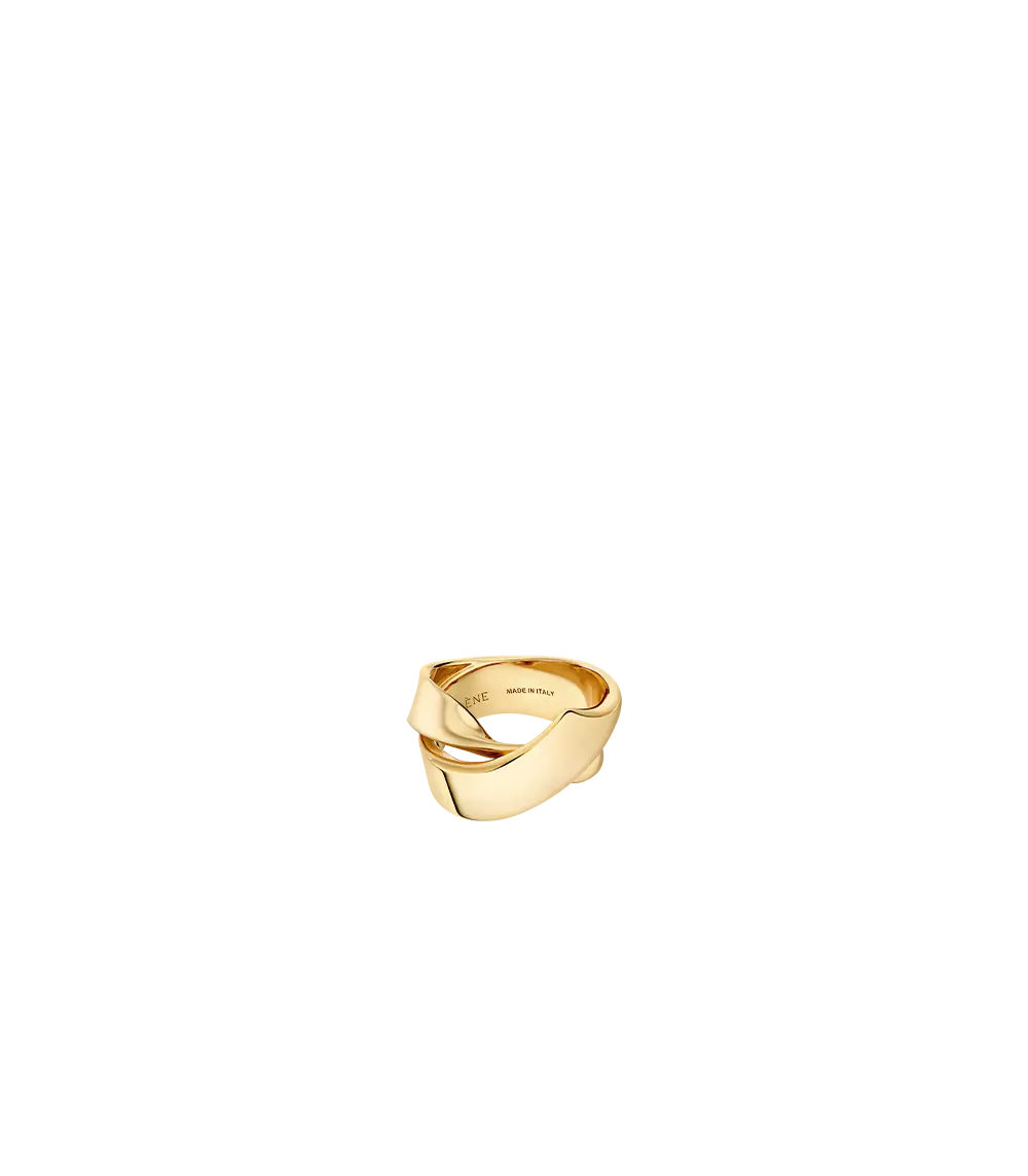 Éole Curled Ring - Gold In 24-Carat Gold Gilding 1