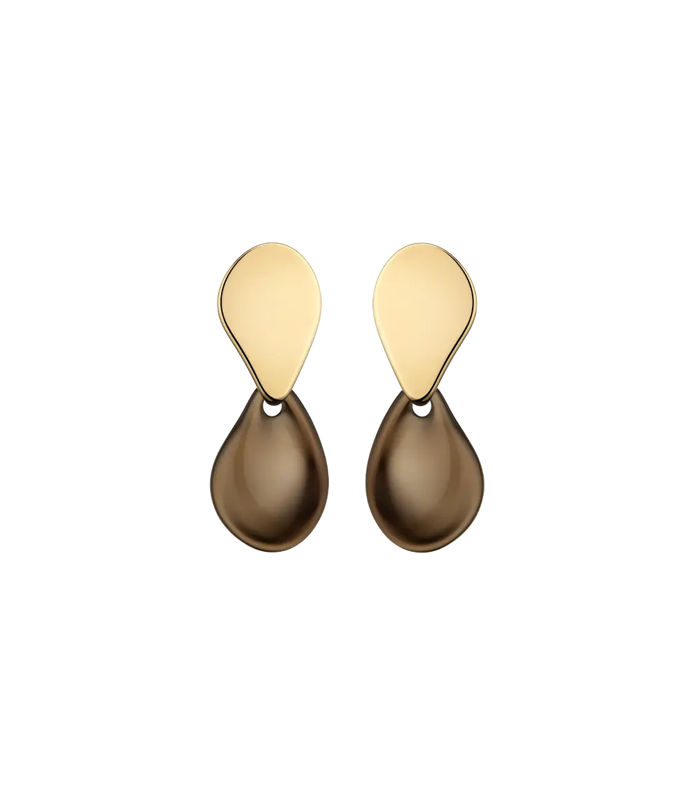 Naé Earrings - Smoked Glass 1