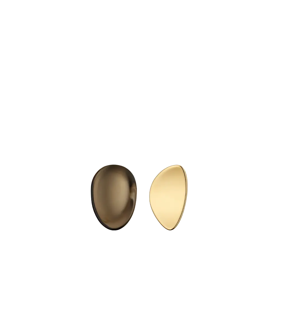 Naé Stud Earrings - Smoked Glass 1