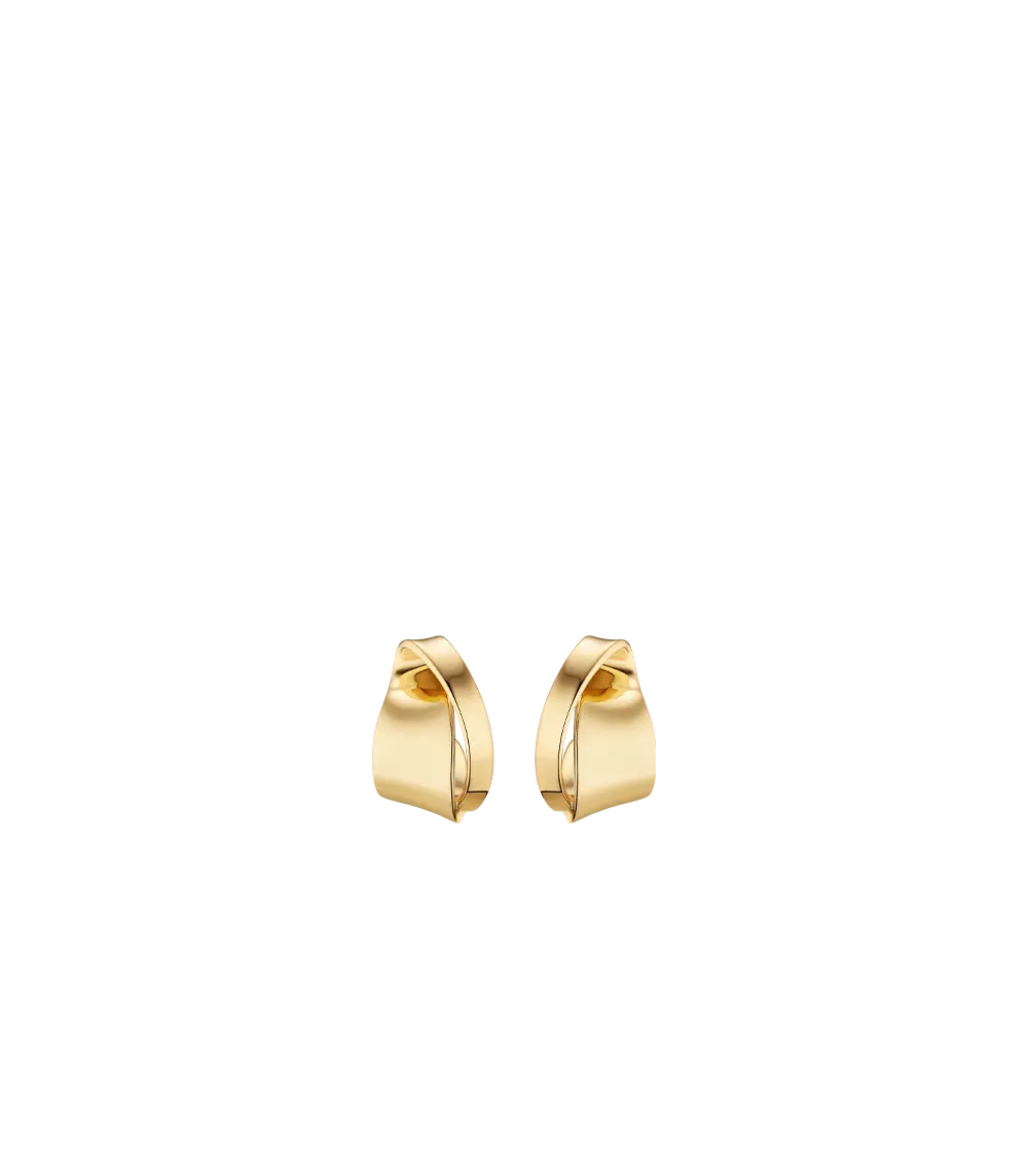 Éole Curled Earrings - 24 Carat Gold-Gilded 1