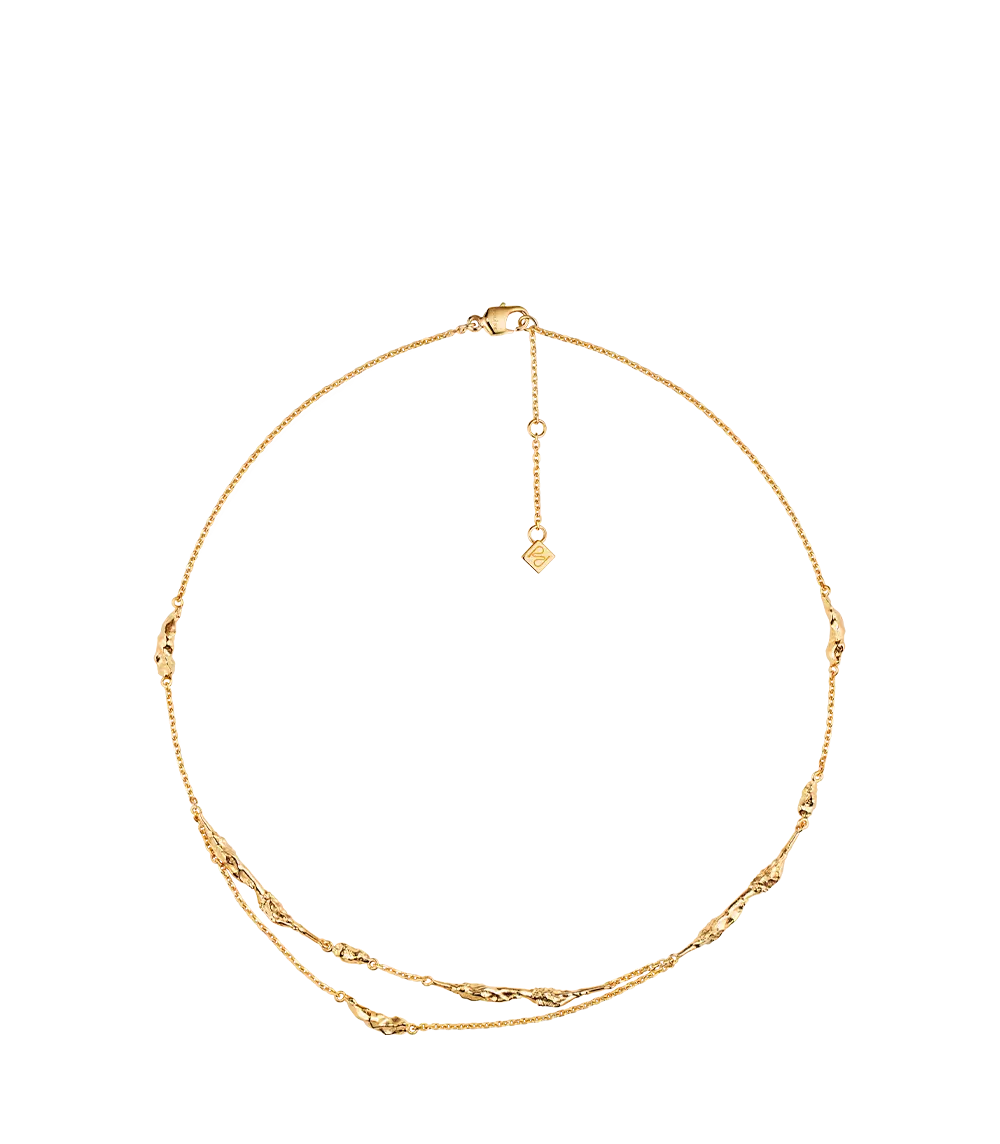 Eroz Double Chain - 24 Carat Gold Gilded 1