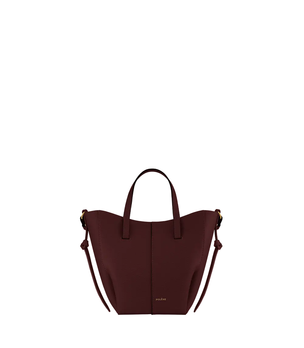 Cyme Tote Nano - Textured Black Cherry 1