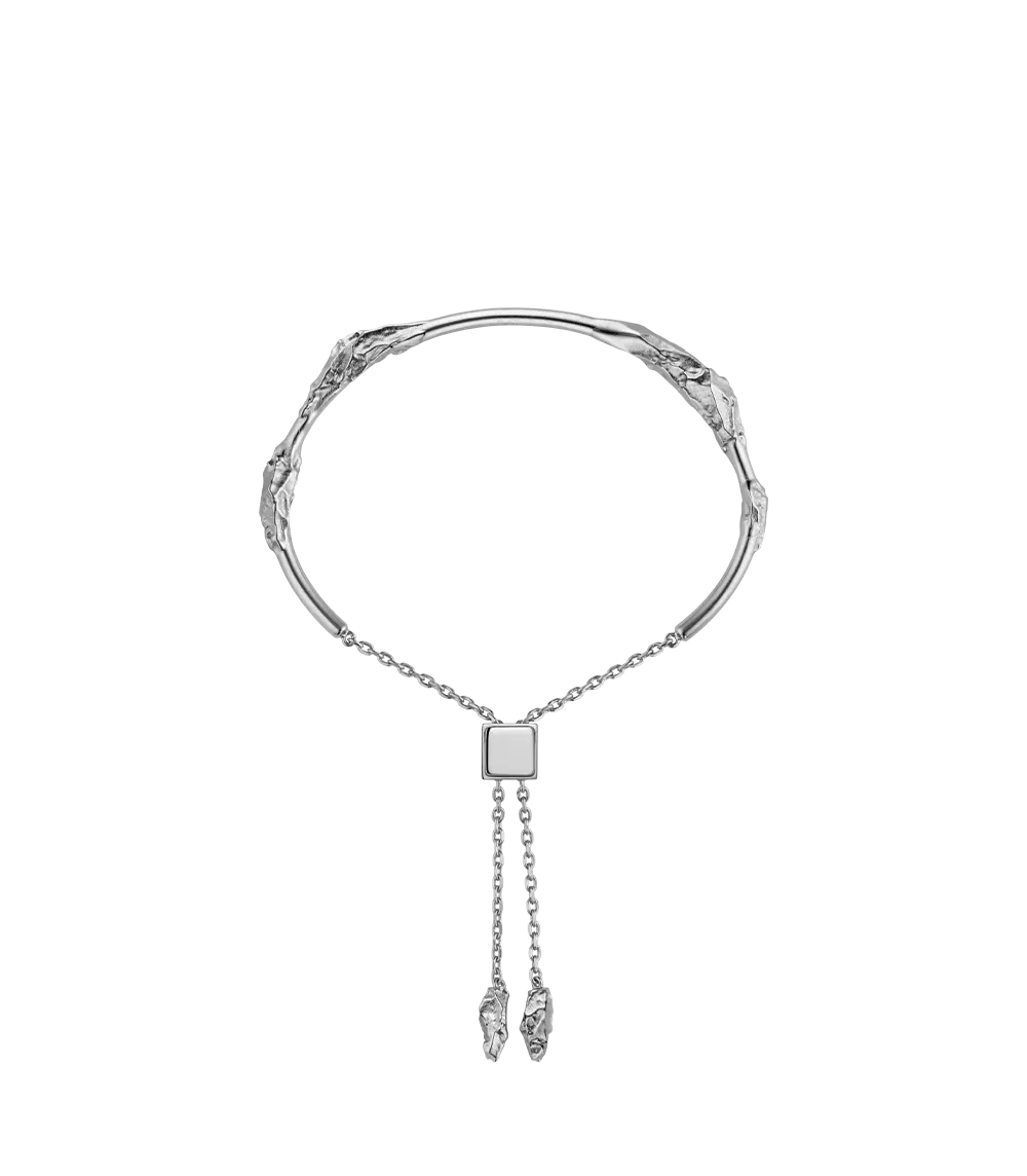 Eroz Bangle - Silver In Rhodium Plated Brass 1