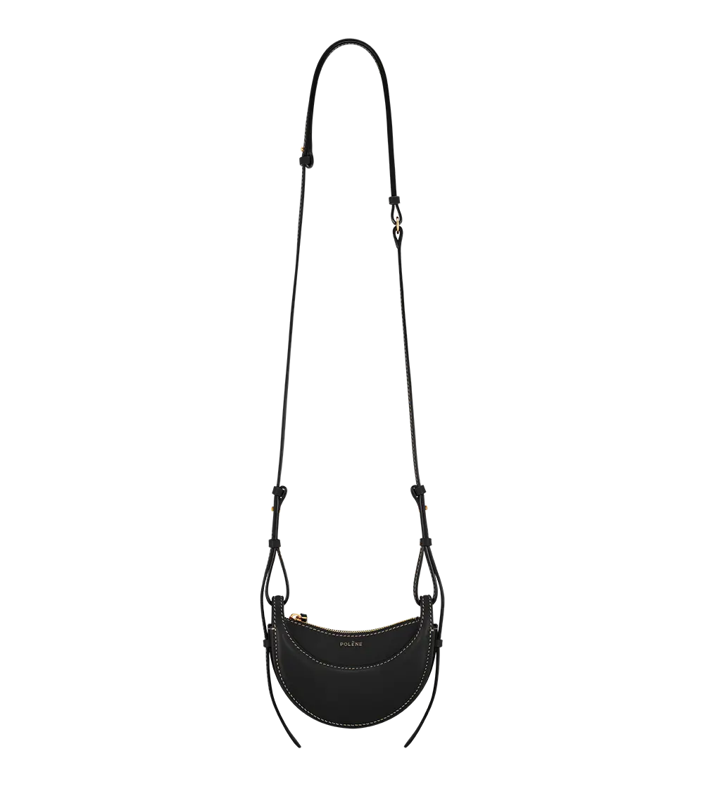 Numéro Dix Micro - Smooth Black With Ecru Stitching 1