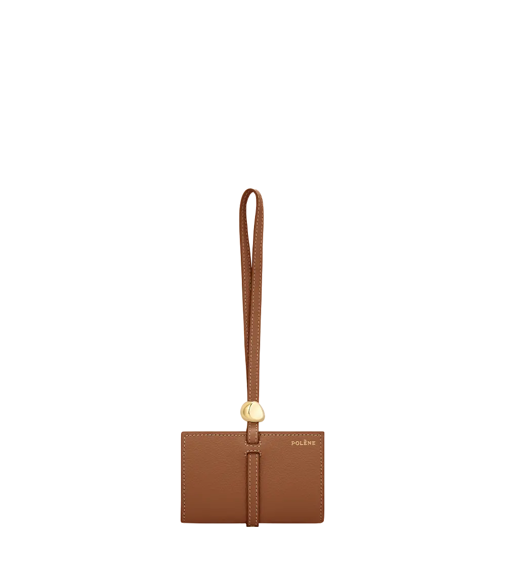 Kayé Card Holder - Textured Duo Camel 1