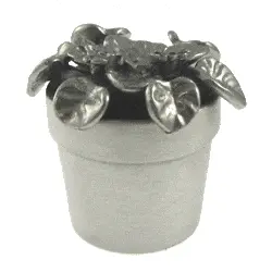 African Violet Pewter Box 1