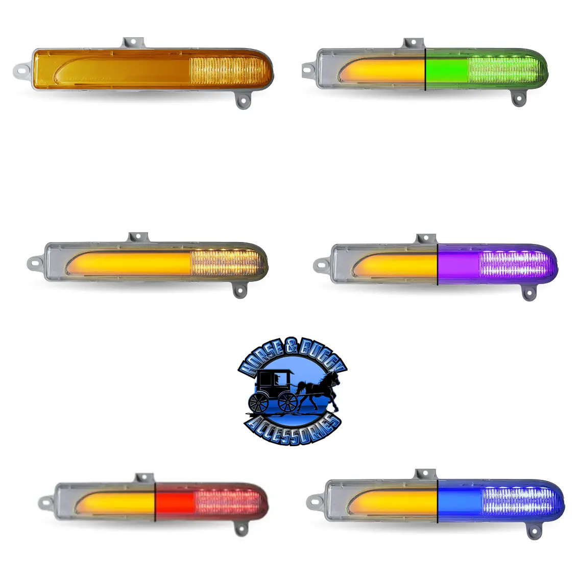 Peterbilt 389/589/567 Headlight Turn Signal Led Lights (Choose Color) 1