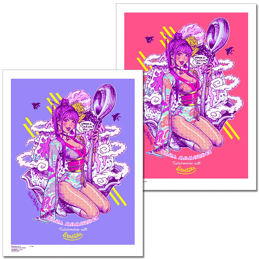 “Kana Momonogi X Rockin'jelly Bean” Silk Screen Print 1 1