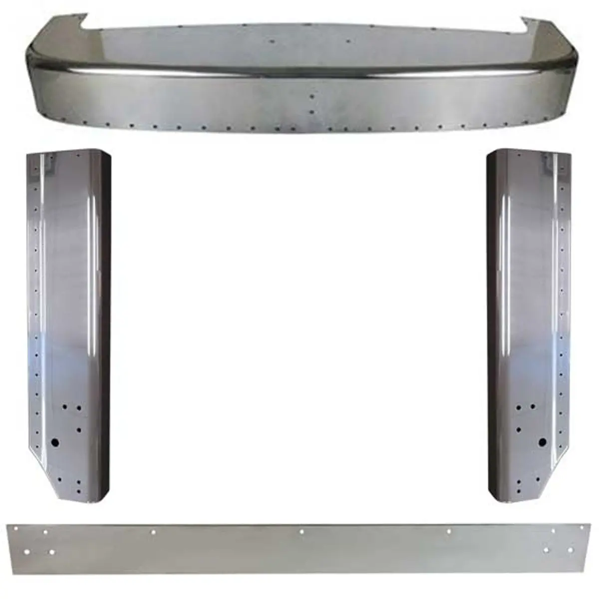 Best Fit Peterbilt 359 Polished Aluminum Grill  Surround (Choose Options) 1