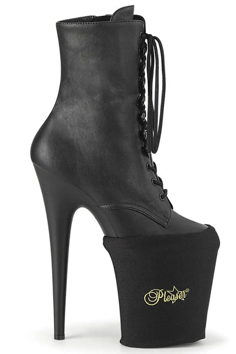 Pleaser Usa Shoe Protectors - Black Lycra 1