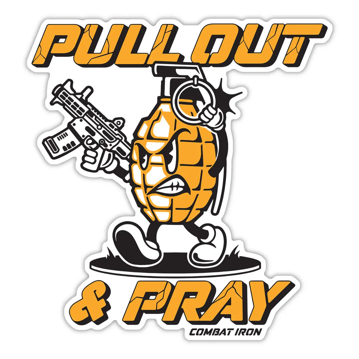 Pull Out & Pray Grenade Decal 1