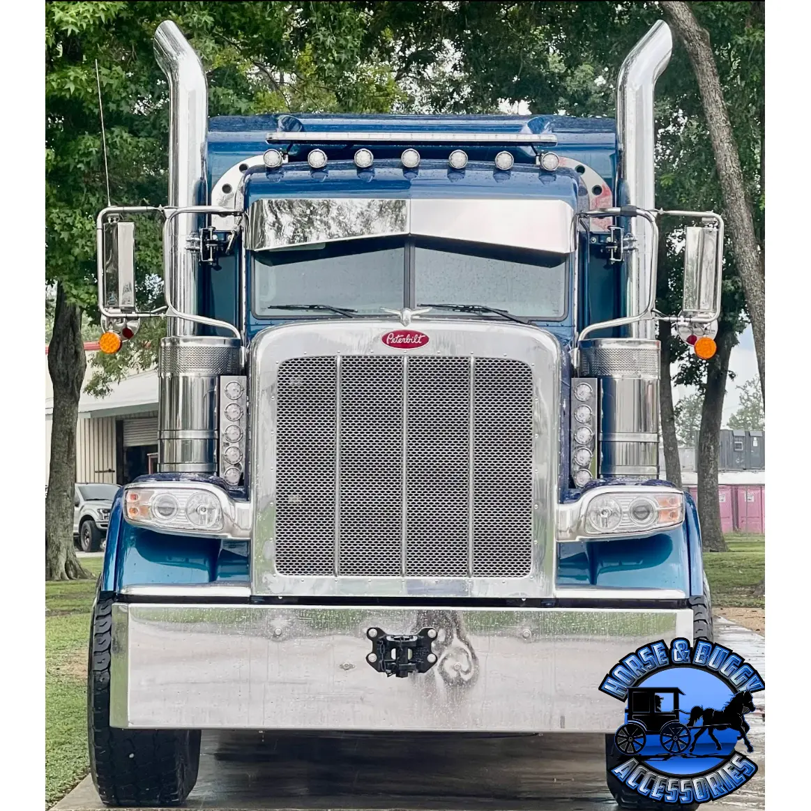 Strobe Light Bar Brackets, For Peterbilt 379/389 (High Rise,Raised Roof Cabs) #178902 1