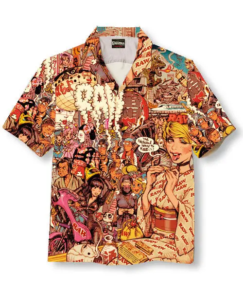 "Raw Girl Japanesque" Open Shirt 1