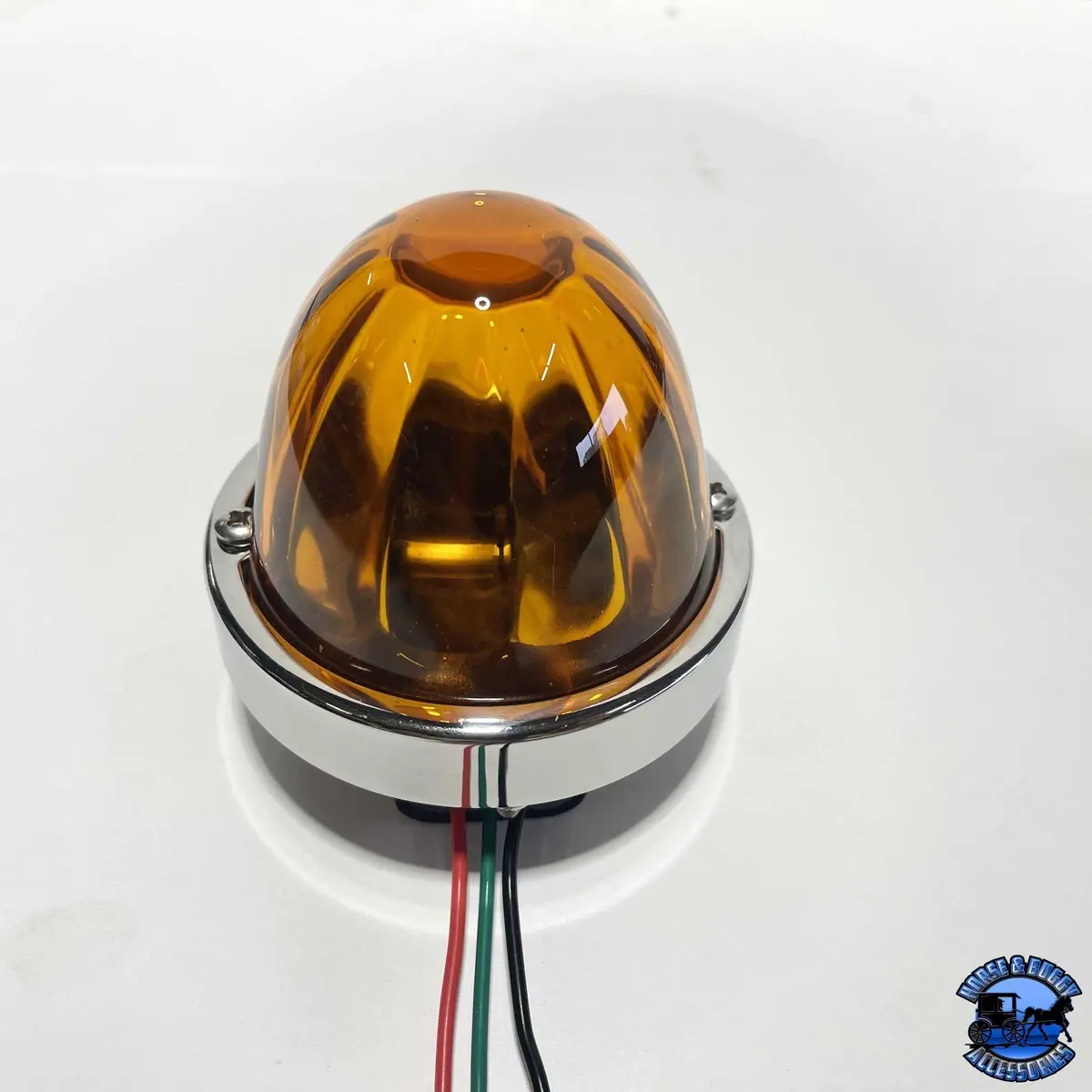 3 Wire 3157 Bulb-Sealed Light Amber Lens Glass Watermelon Kit (Bulb Not Included) #Nu-3157-Lla 1