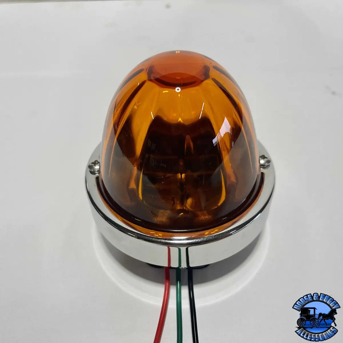3 Wire 3157 Bulb-Sealed Dark Amber Lens Glass Watermelon Kit (Bulb Not Included) #Nu-3157-Lda 1