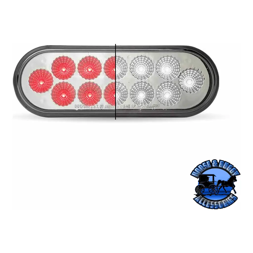 6" Oval Trux Dual Revolution Leds (Choose Color) 12