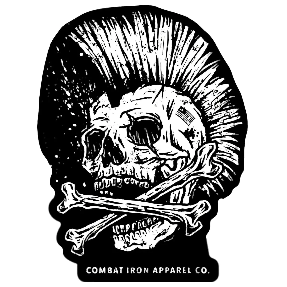 Earn Respect. Not Attention. Skull Decal 1