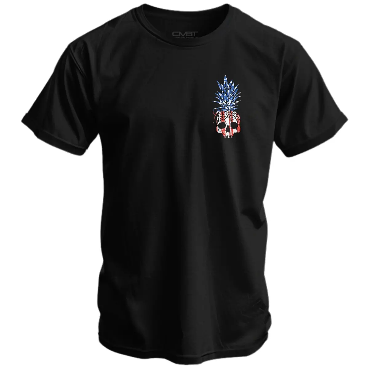 American Flag Usa Pineapple Grenade Men's T-Shirt 2