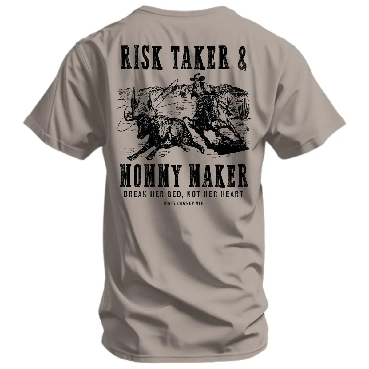 Risk Taker & Mommy Maker Men's T-Shirt 1