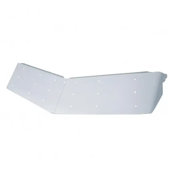 Up-28015 2002+ Peterbilt 14" Stainless Ultra Cab Drop Sunvisor (?Uses Oem Mount Holes) 1