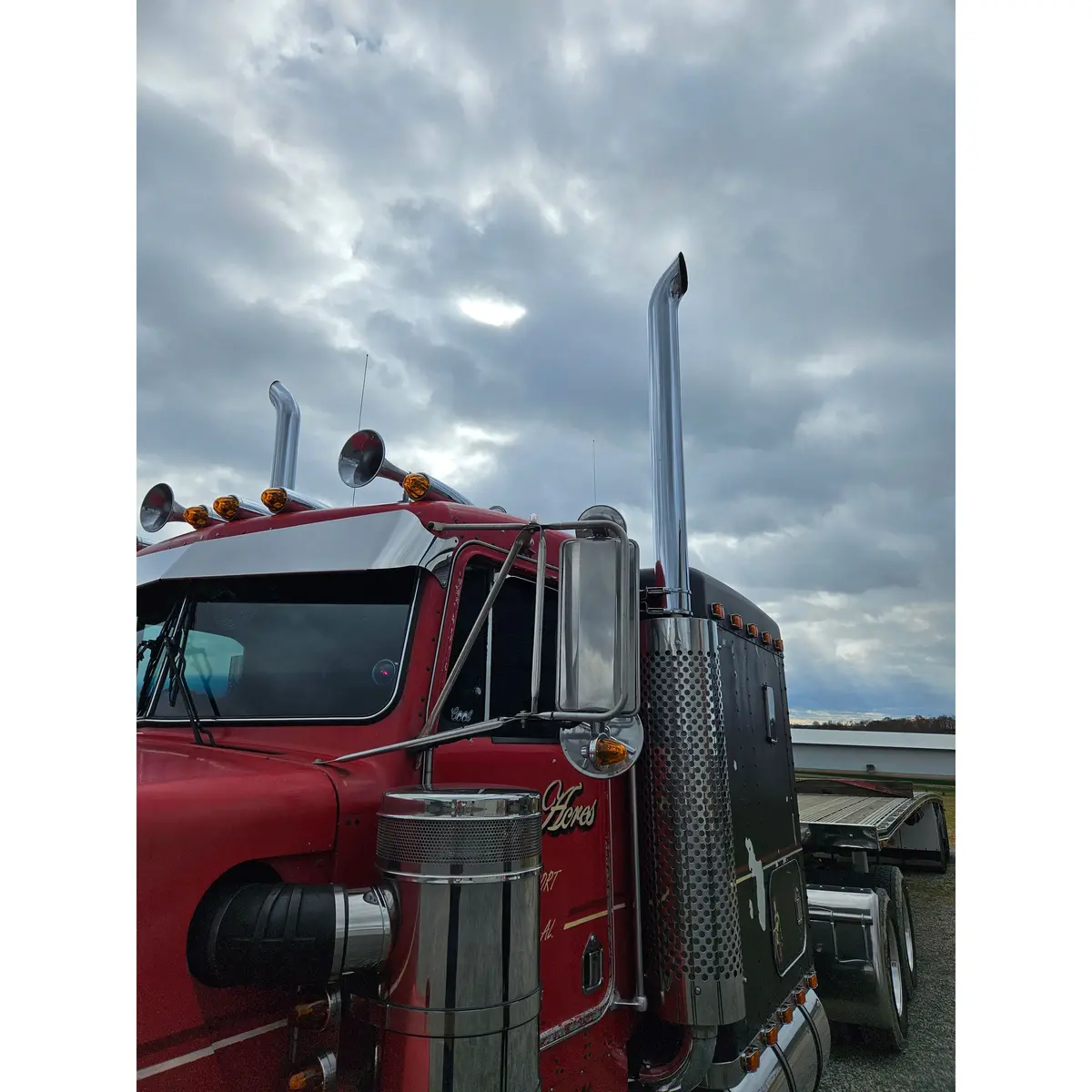 Dp-25P-50068Cp 5'' Curved Exhaust Stack; 68'' Long 1