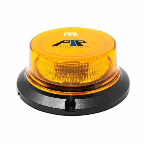 2599A  Ufo Amber Led Light Beacon - Pipe Or Screw Mount, Quad Flash (10-30 Volt Dc) 1