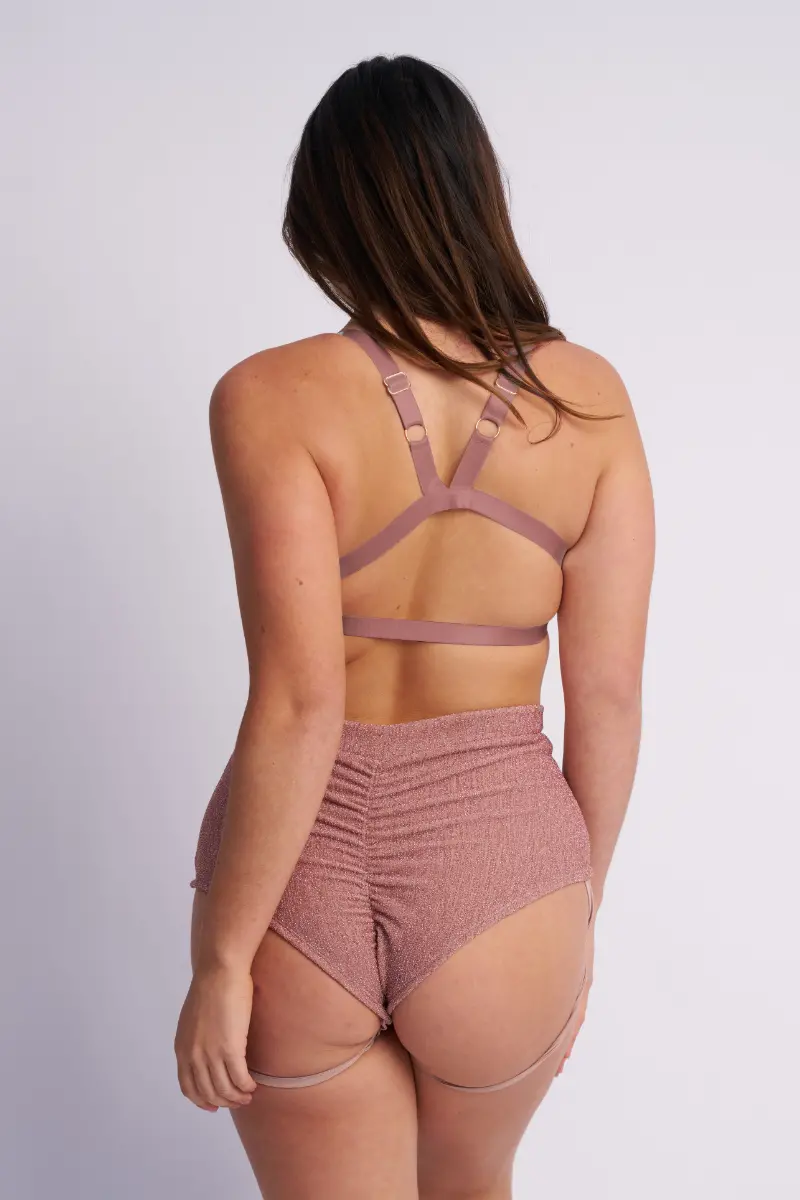 Lunalae Follow Me Bra - Rose Gold Lurex 2