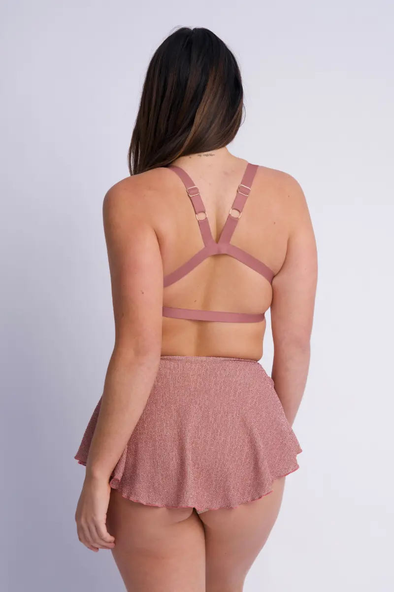 Lunalae Follow Me Bra - Rose Gold Lurex 6