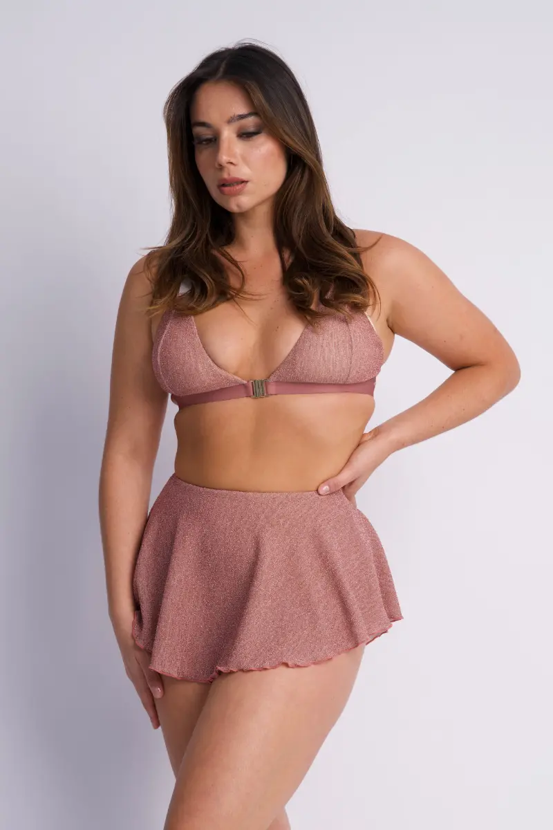 Lunalae Follow Me Bra - Rose Gold Lurex 4