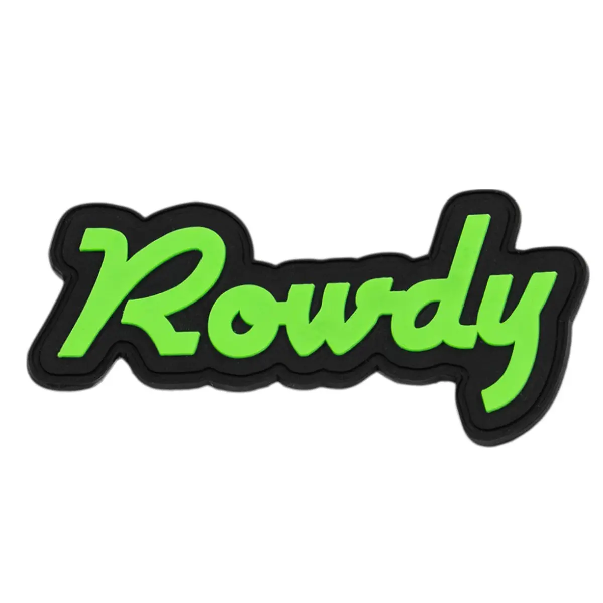 Rowdy Script Pvc Velcro Patch 1