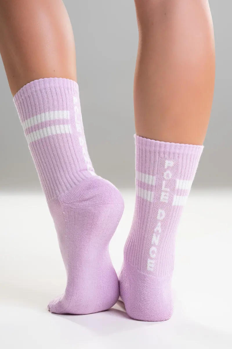 Paradise Chick Supreme Pole Dance Socks - Lilac 2