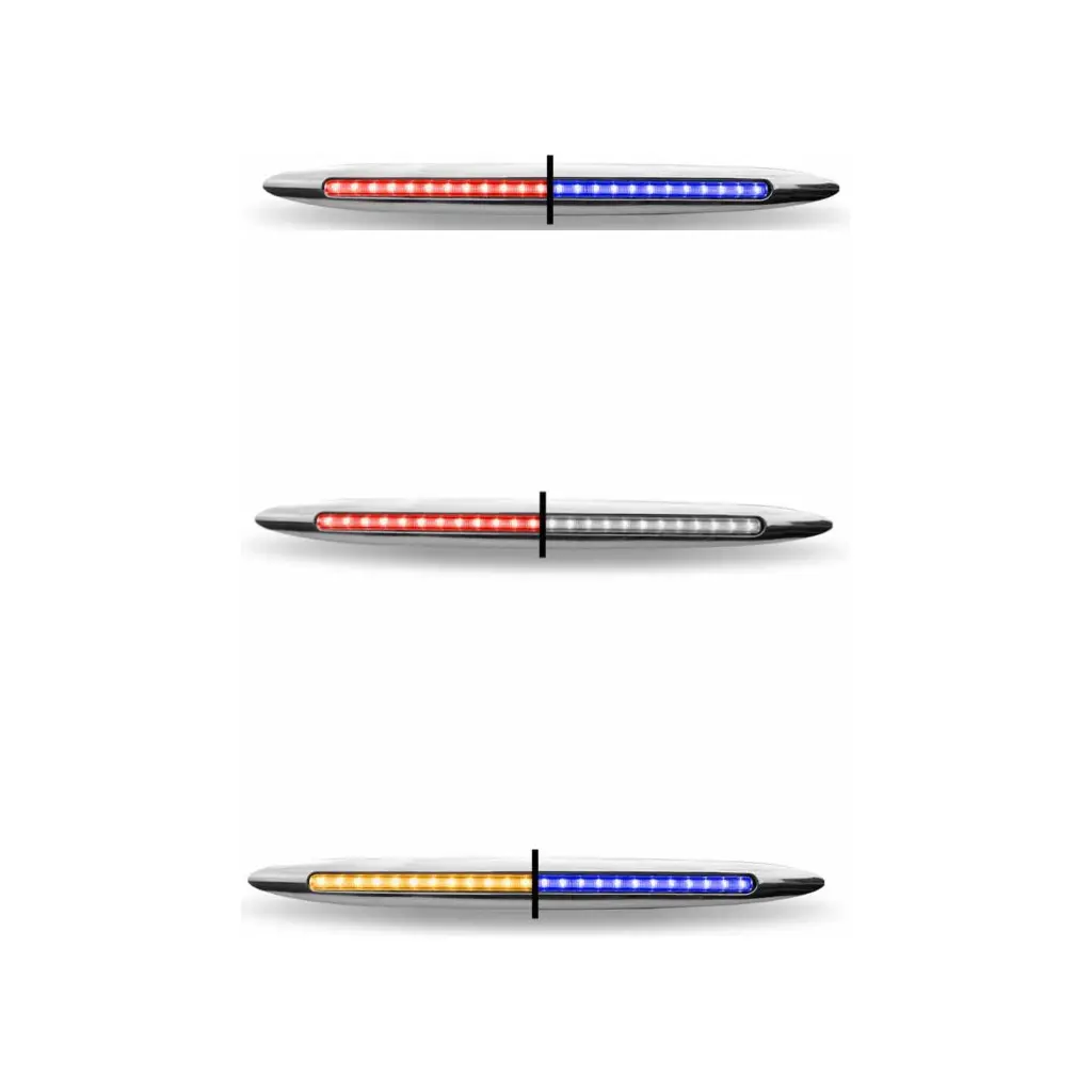 17" Slim Flatline Trux Dual Revolution Leds (Choose Color) 1